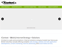 Tablet Screenshot of icontext.com